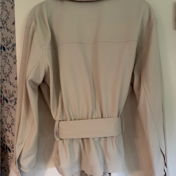 Banana Republic Cream Utility Jacket with Belted Waist - Picture 3 of 7